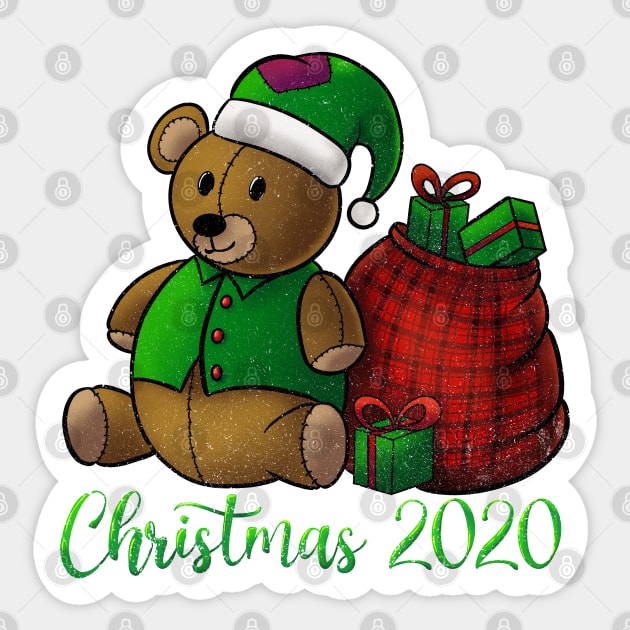 Holiday Stuffed Bear Christmas 2020 Sticker by HHT